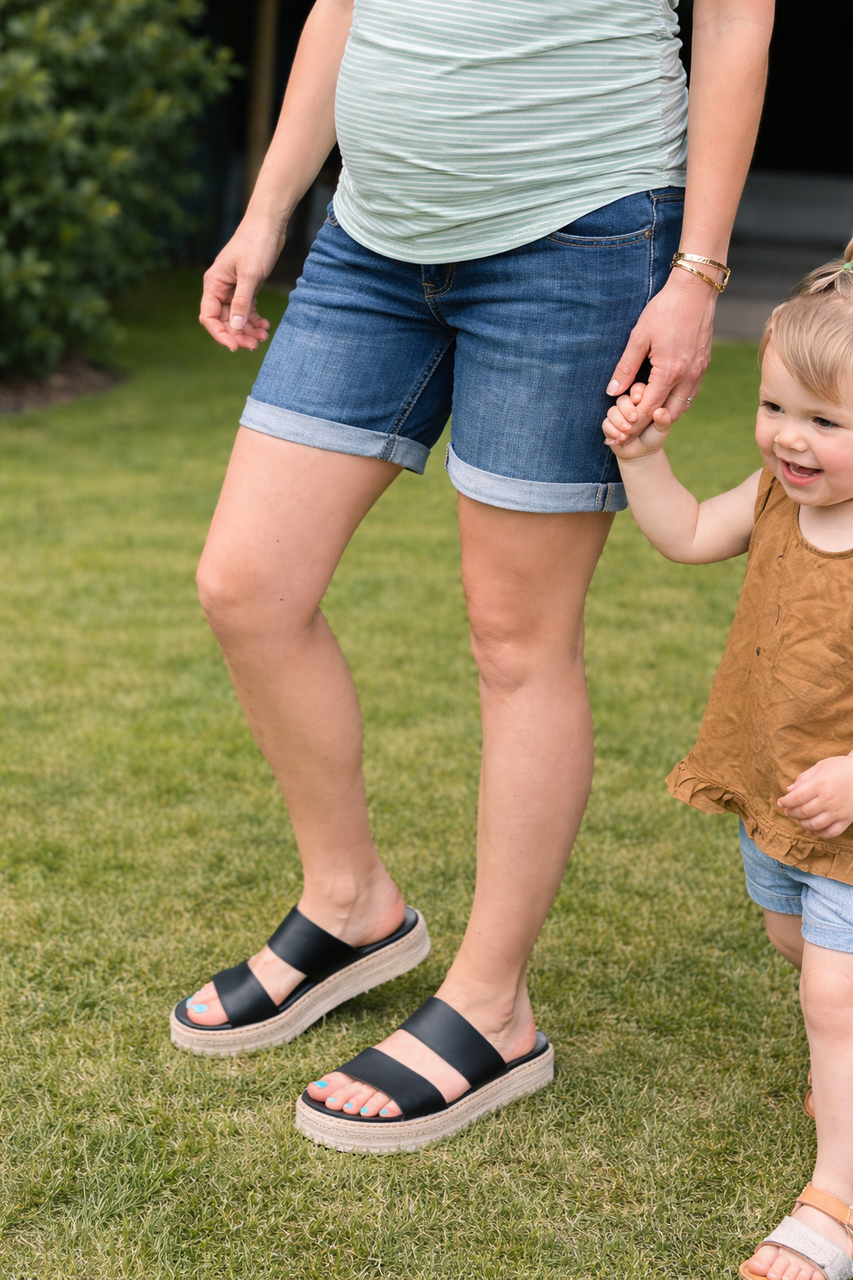 Denim Maternity Shorts