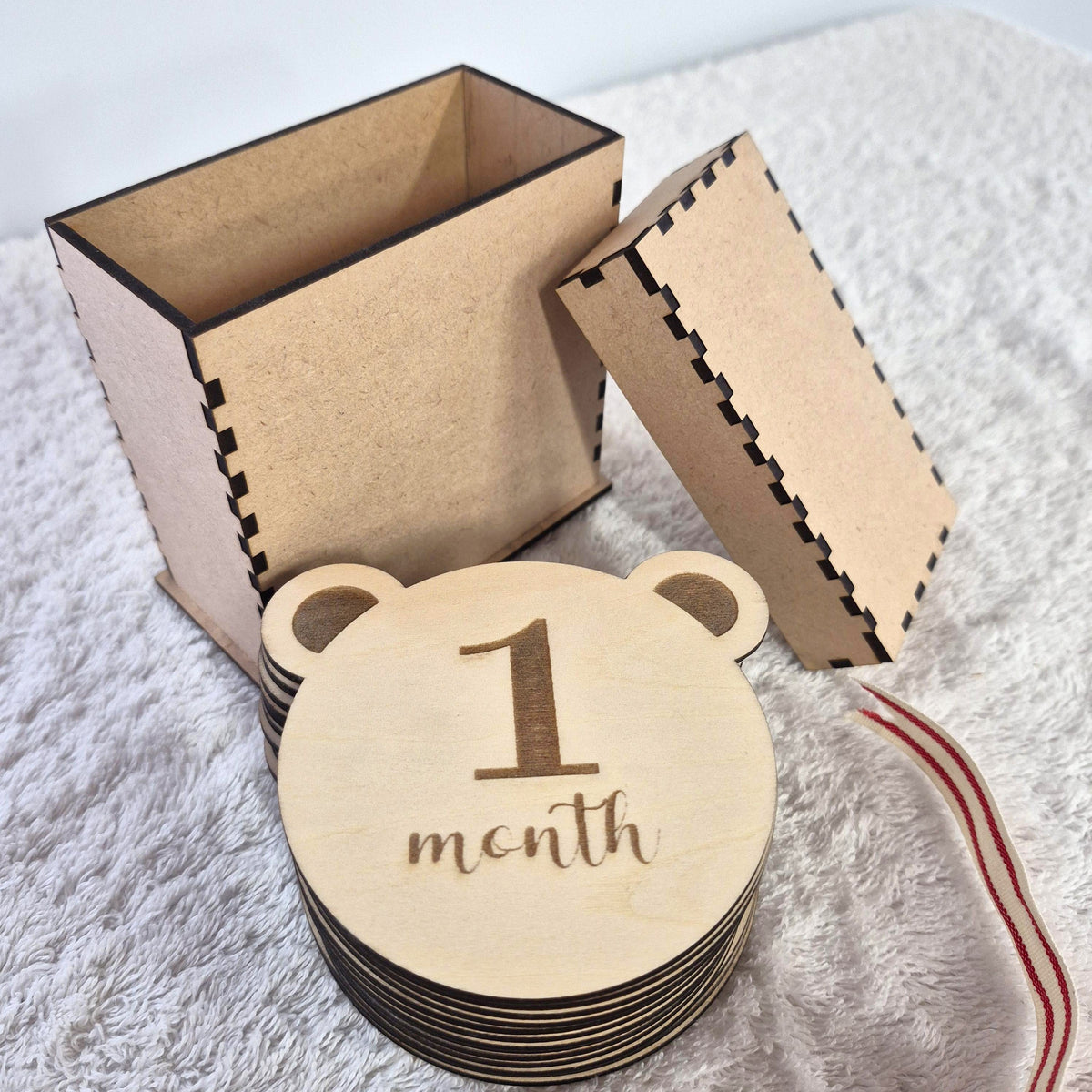 Baby Milestone Cards Set of 15 – Teddy or Moon | NZ Made