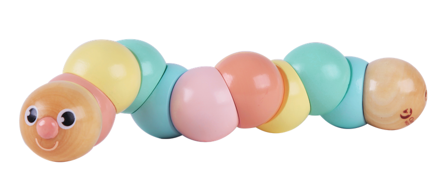 Caterpillar - Pastel Wooden Activity Toy