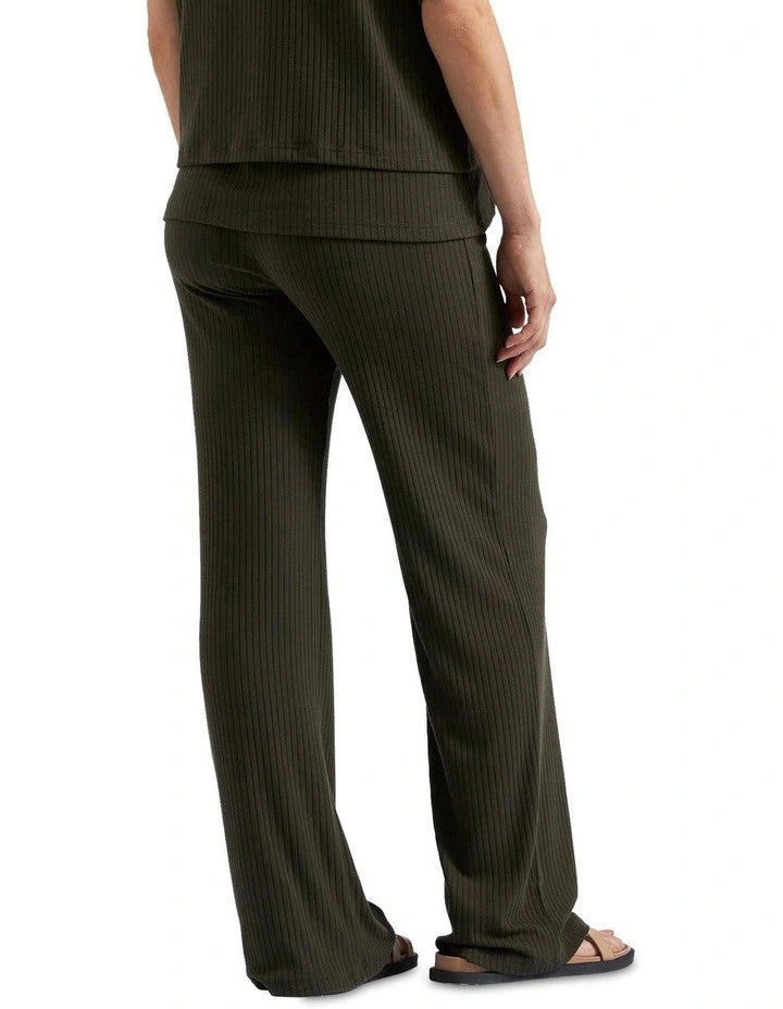Cindy Rib Pants - Khaki