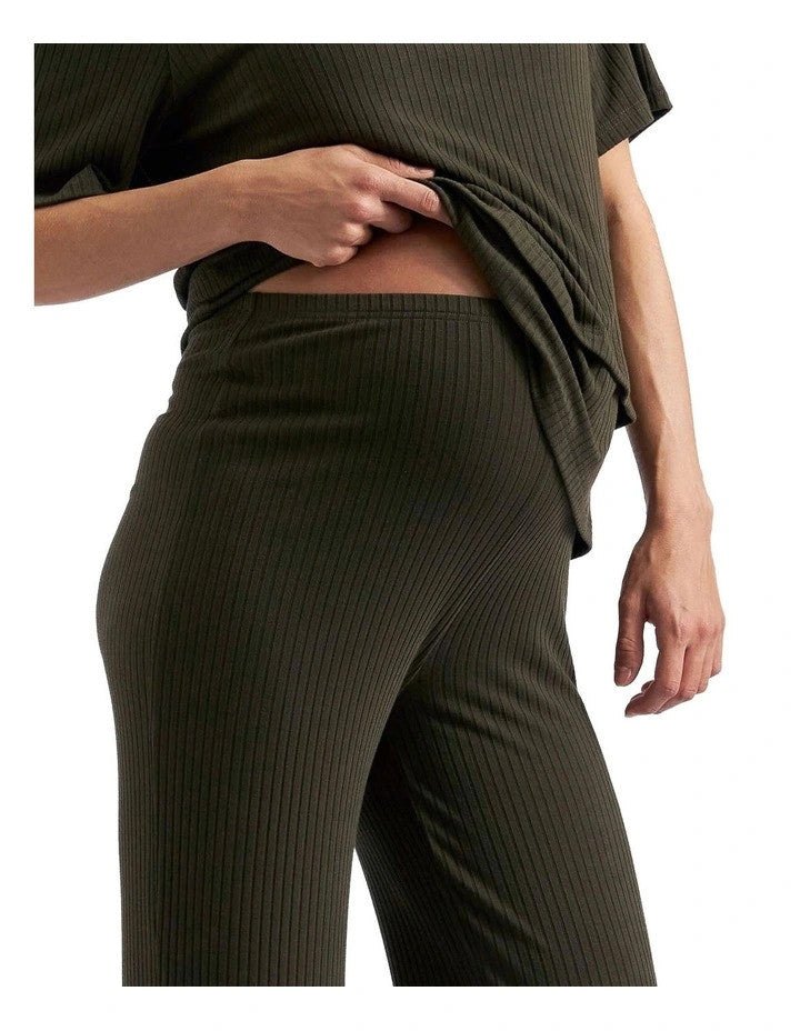 Cindy Rib Pants - Khaki