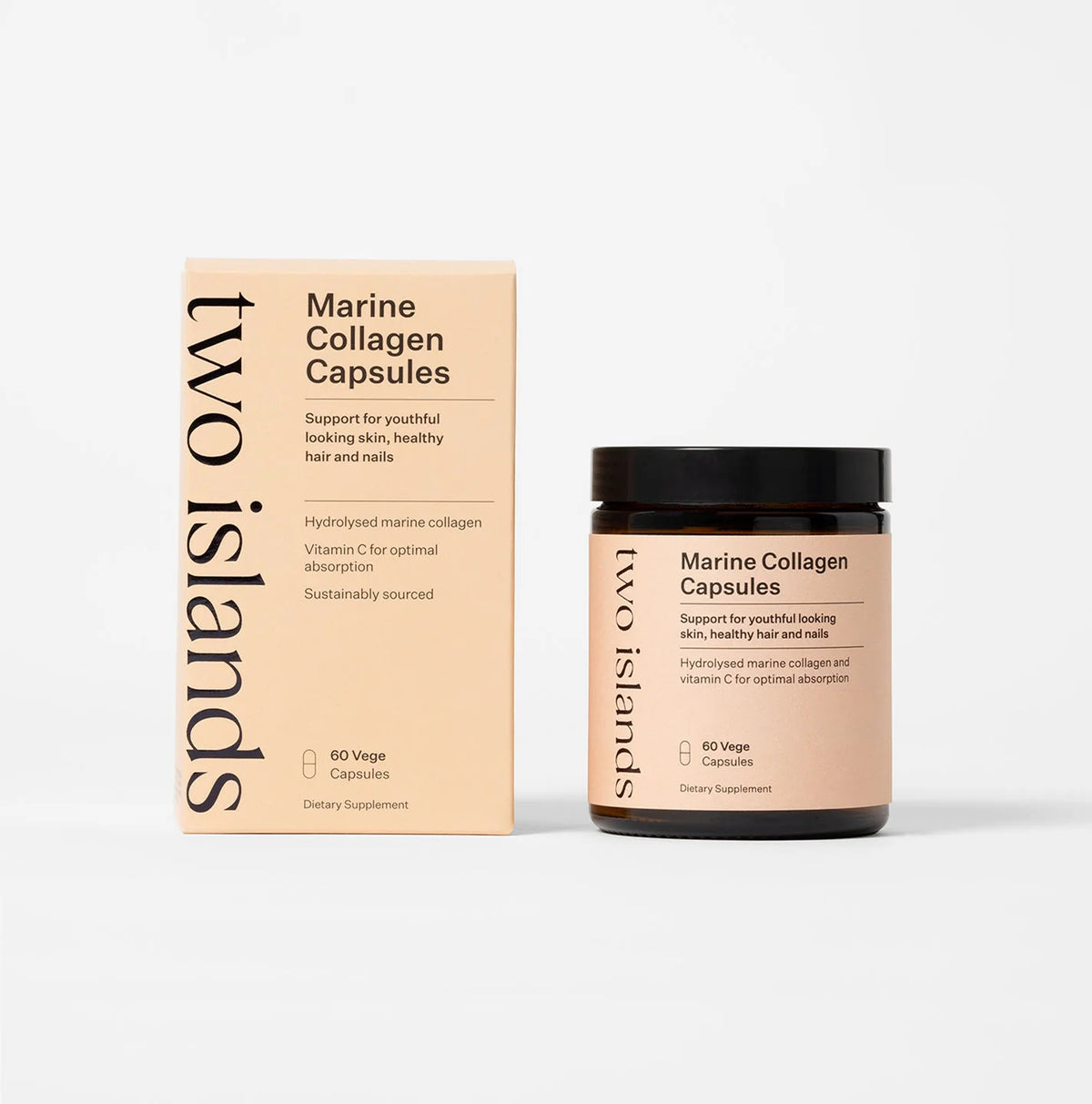 Two Isalands Marine Collagen Capsules 60s