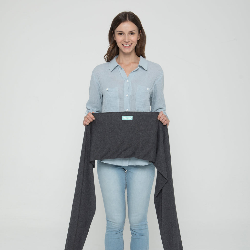 MOBY True Wrap Baby Carrier - Black Onyx