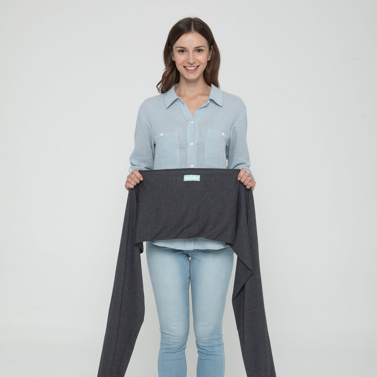 MOBY True Wrap Baby Carrier - Black Onyx