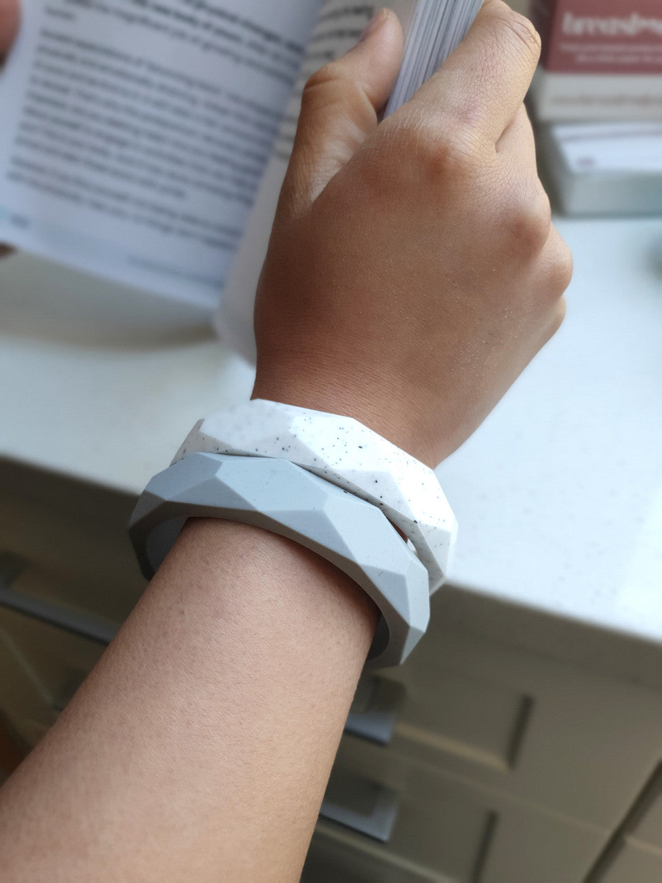 Chunky Silicone Teething Bangle by Breastmates