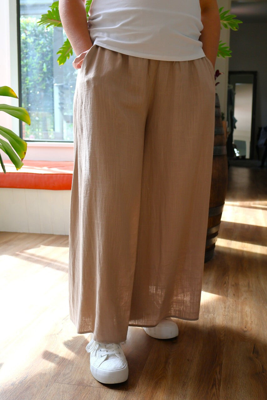 Linen Palazzo Pants