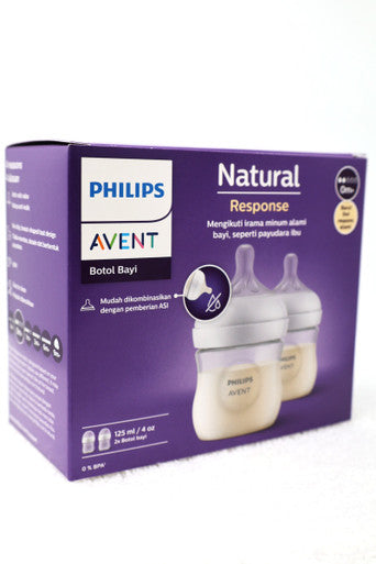 Avent Natural Response Bottles 125mL - Twin Pack