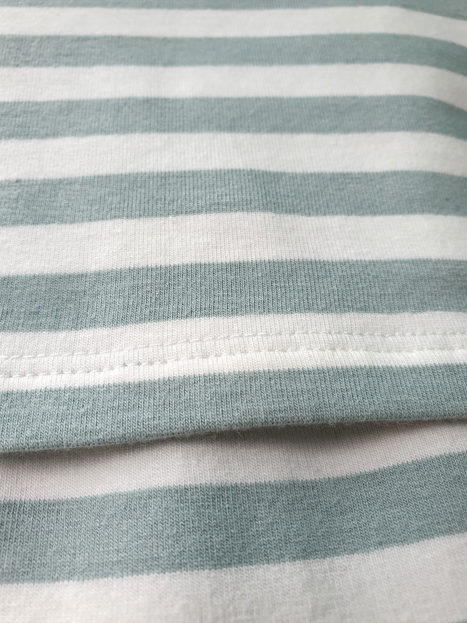 Seafoam green cotton maternity and nursing tee with easy-lift access