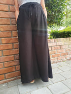 Black Linen Palazzo Pants