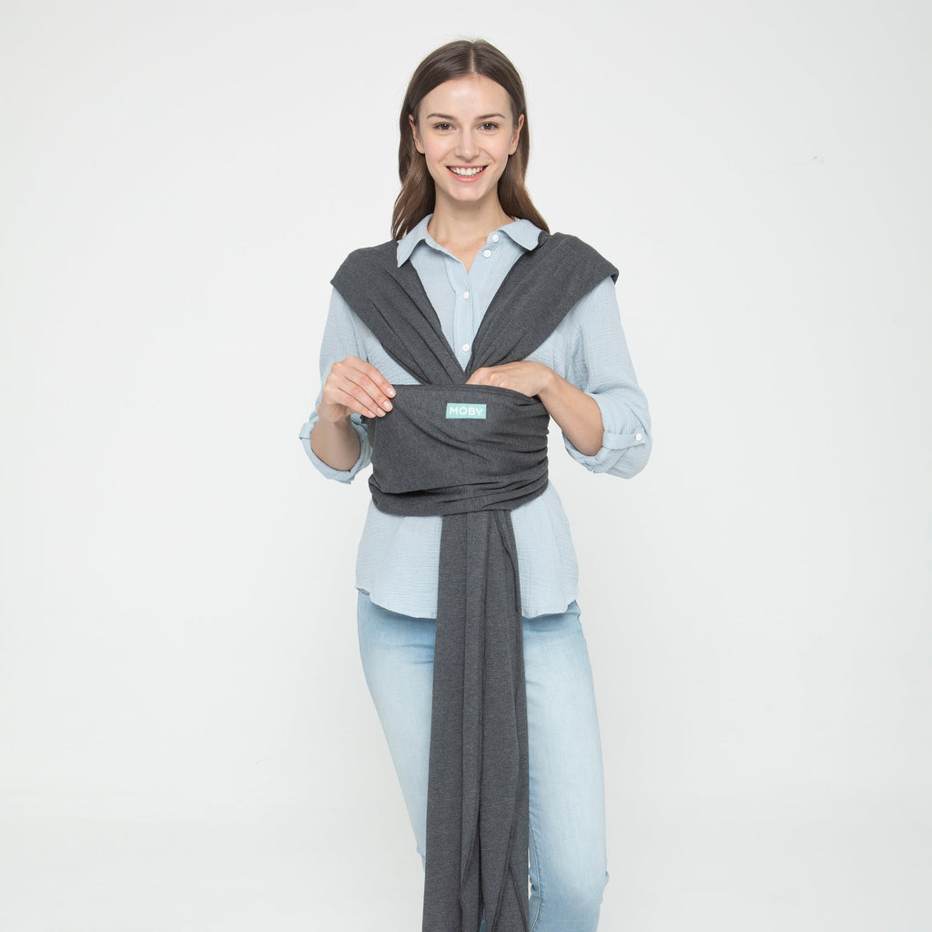 MOBY True Wrap Baby Carrier - Black Onyx