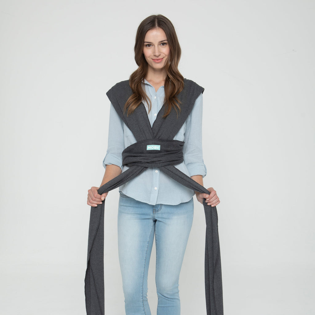 MOBY True Wrap Baby Carrier - Black Onyx