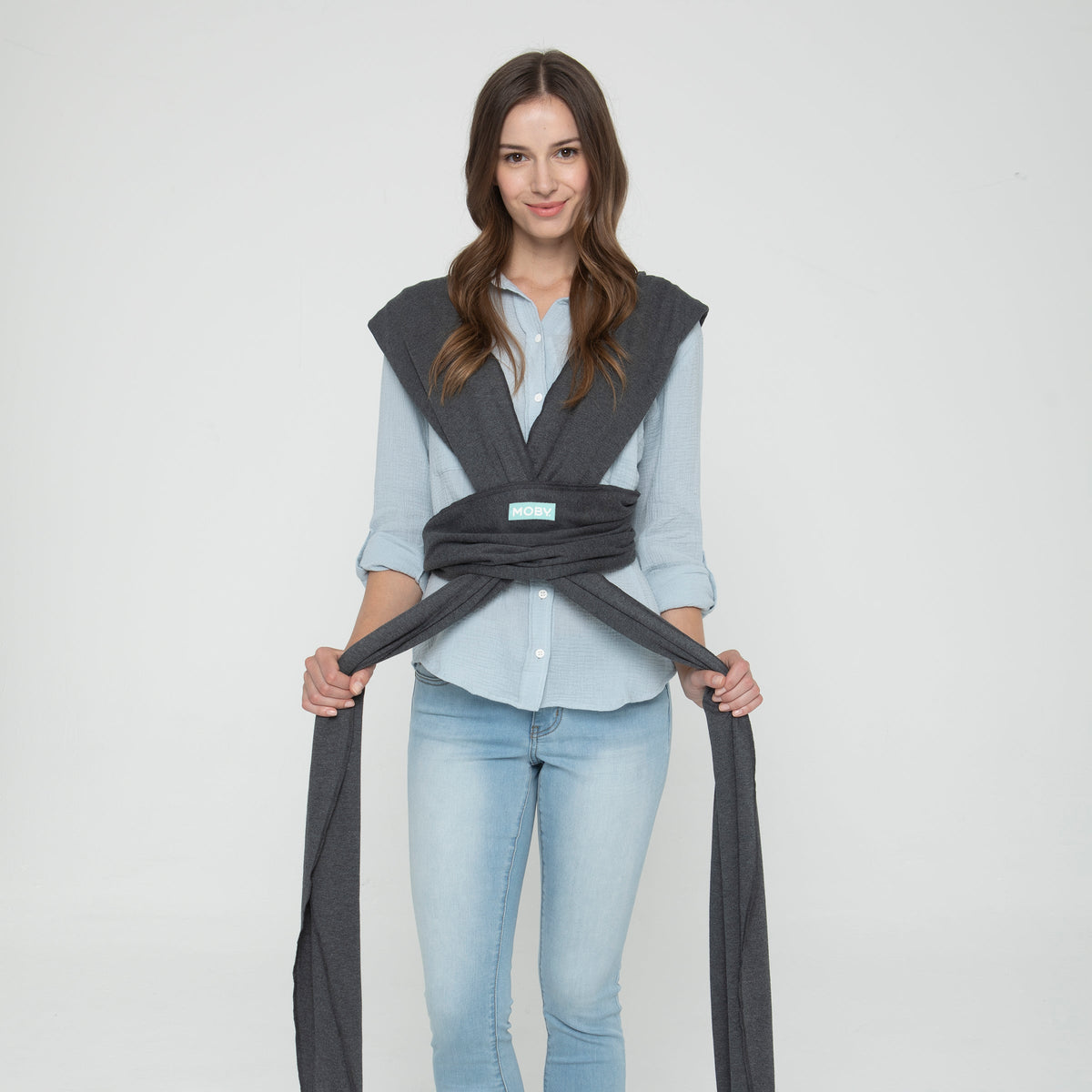 MOBY True Wrap Baby Carrier - Black Onyx