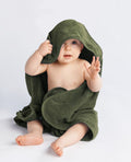 Hooded Baby Towel - Olive