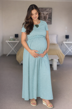 Teal Maxi Dress - Maternity & Breastfeeding