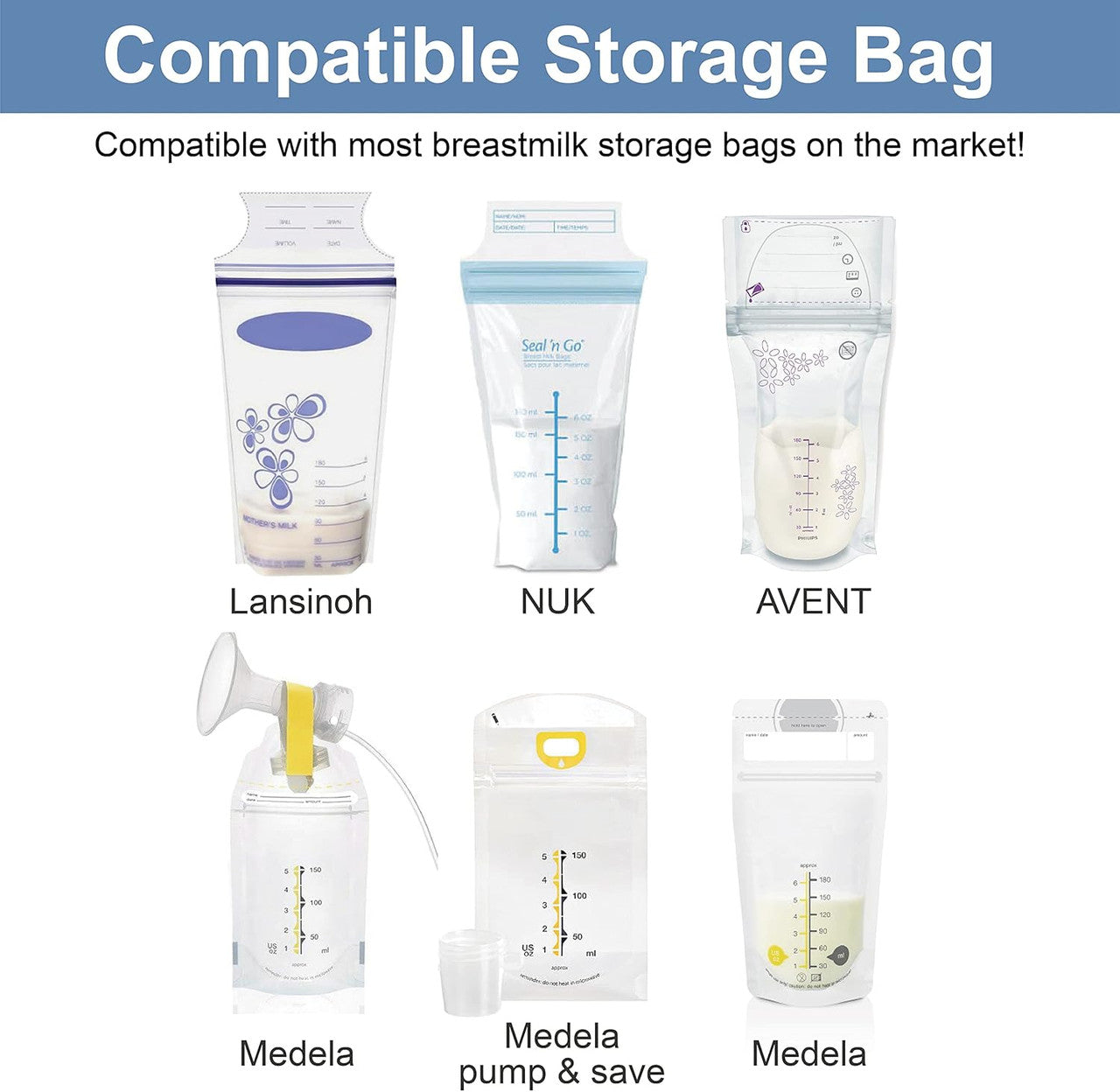 Breastmilk Storage Bag Adapter - 1PC