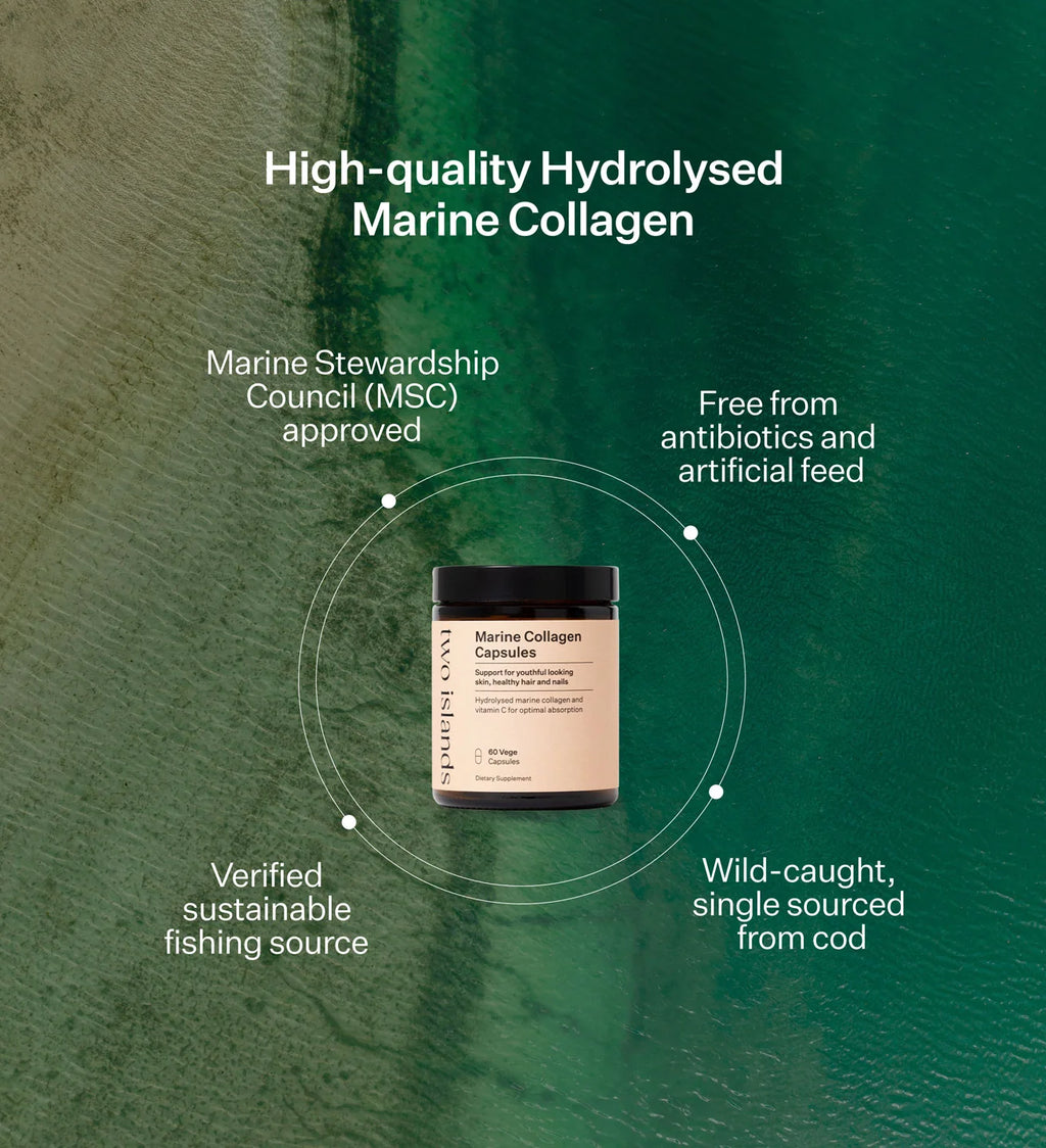 Two Isalands Marine Collagen Capsules 60s