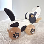 Wooden Pull Dog