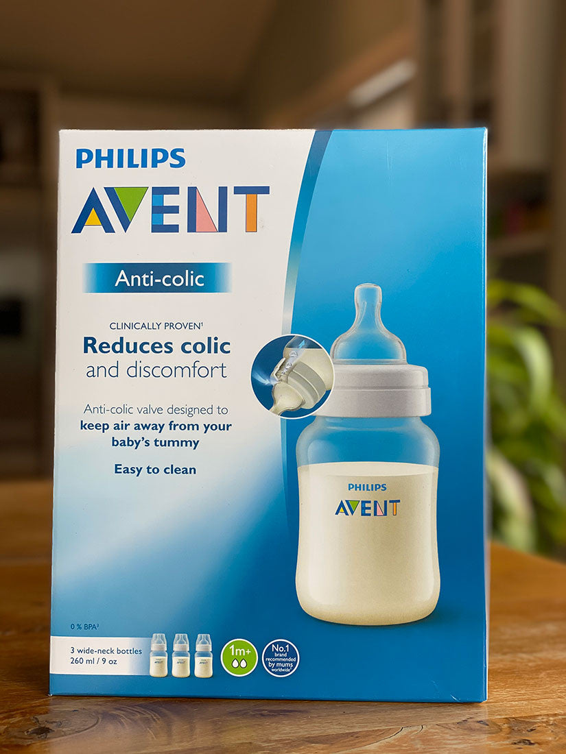 Avent Classic Bottles - 260ml Size - 3pk.    Anti Colic