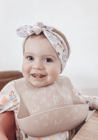 Silicone Bib & Spoon - Stone