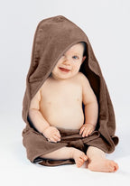 Hooded Baby Towel - Chocolate