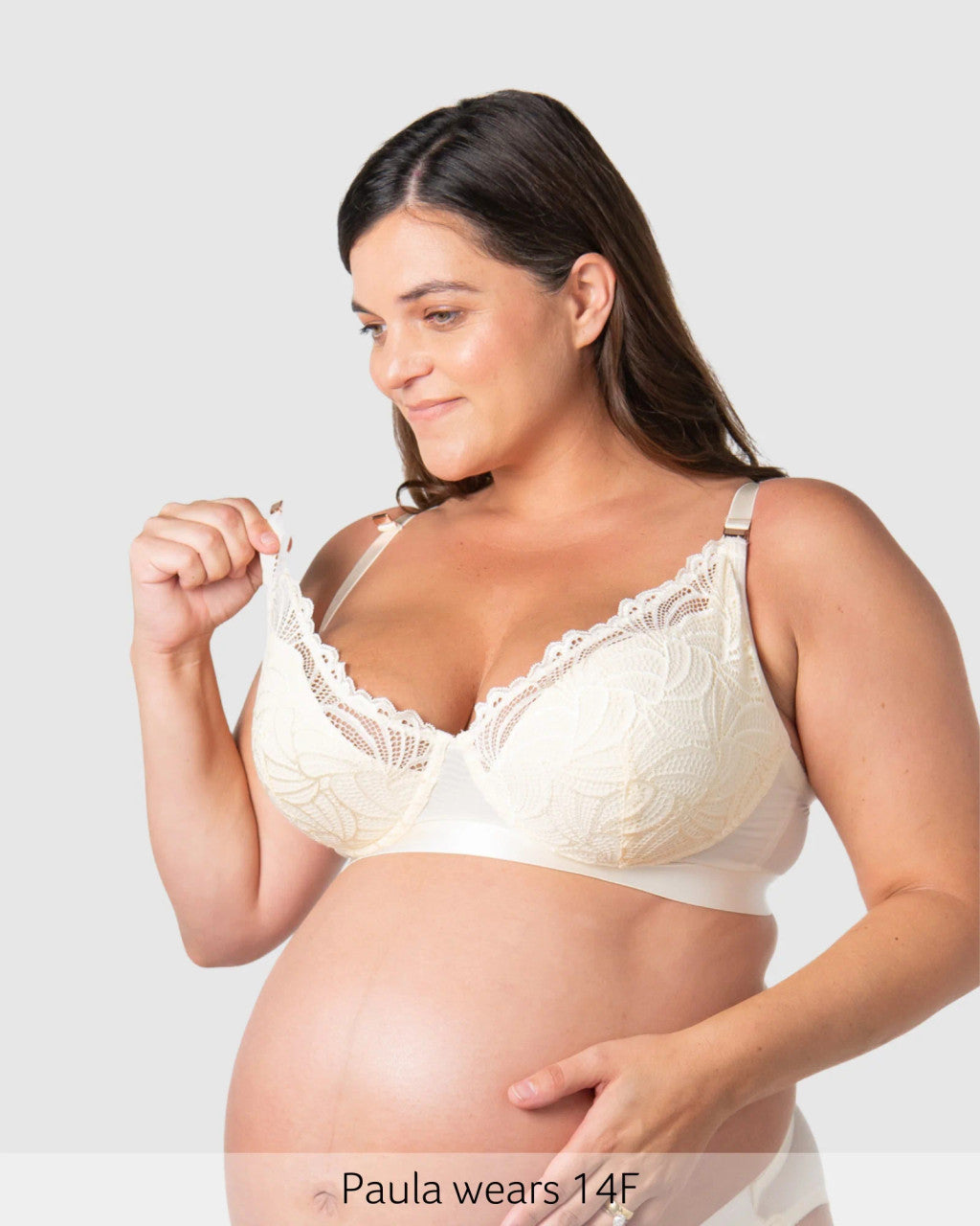 Warrior Plunge Nursing Bra - Ivory