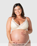 Warrior Plunge Nursing Bra - Ivory