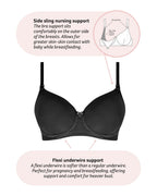 Hotmilk Nursing Bra Forever Yours - Black by Hotmilk Lingerie