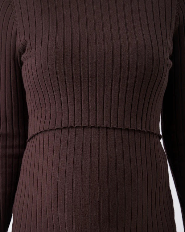 Nella Rib Nursing Knit Dress