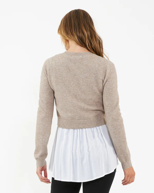Sandy Detachable Nursing Knit - Latte