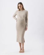 Sandy Detachable Nursing Knit - Latte