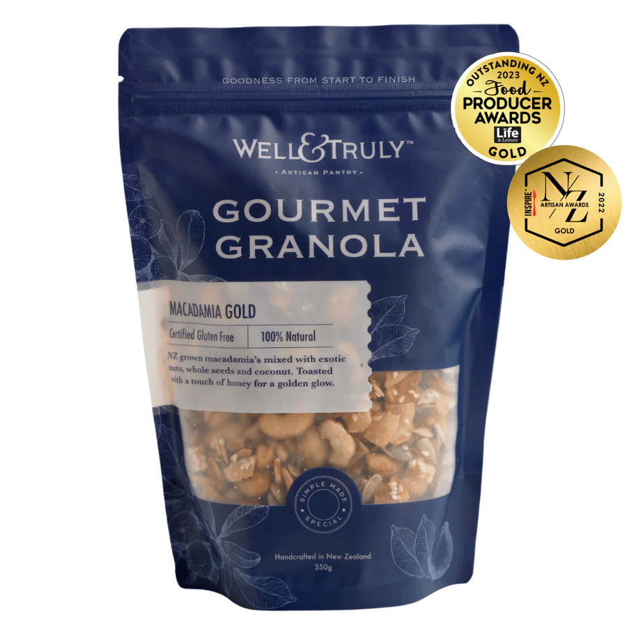 Well & Truly Macadamia Gold Gourmet Granola - 350g