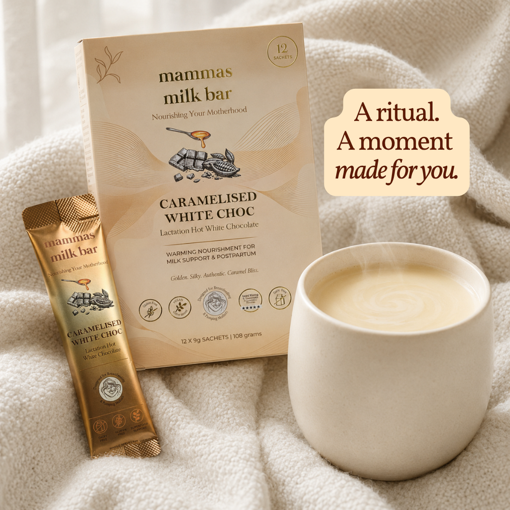 Lactation Caramelised White Hot Chocolate