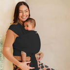 MOBY True Wrap Baby Carrier - Black Onyx