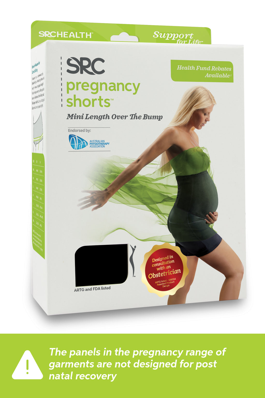 SRC Pregnancy Shorts - Mini Over the Bump