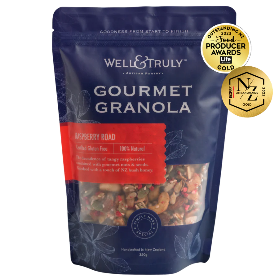 Well & Truly Raspberry Road Gourmet Granola - 350g