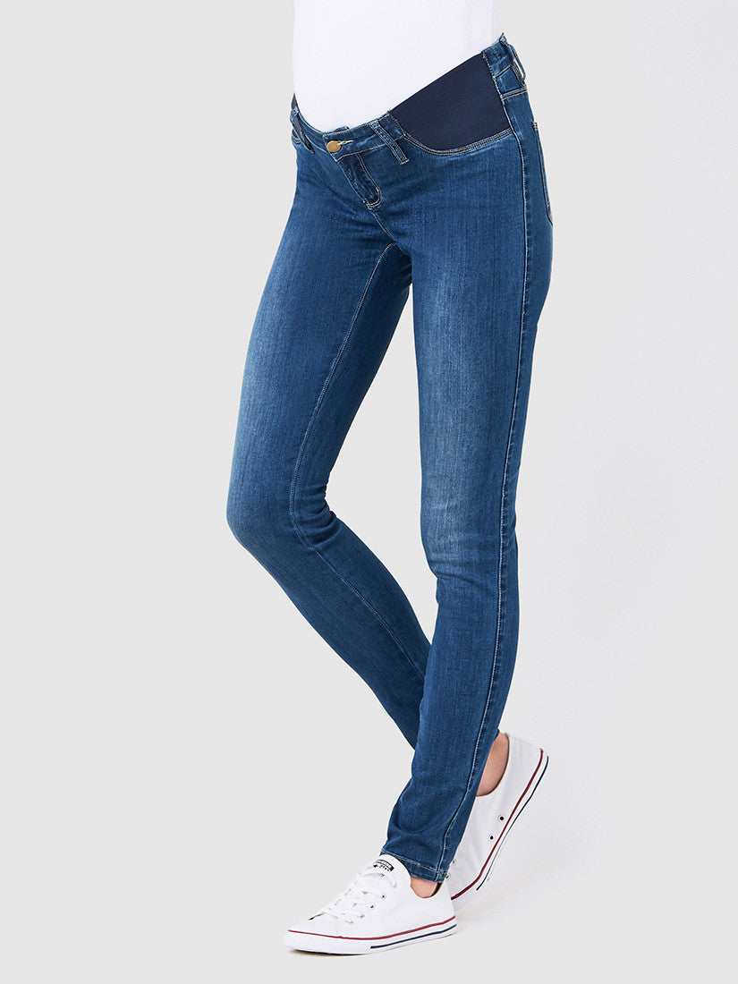 Maternity Jeggings - Washed Denim