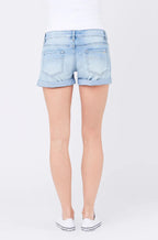 Denim Shorty Shorts by Ripe Maternity