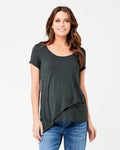 Lara Nursing Tee - Gravel