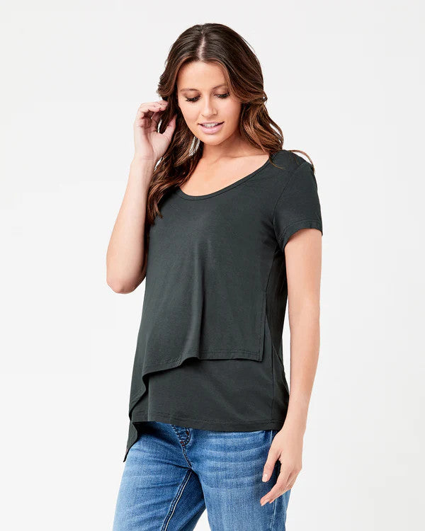 Lara Nursing Tee - Gravel