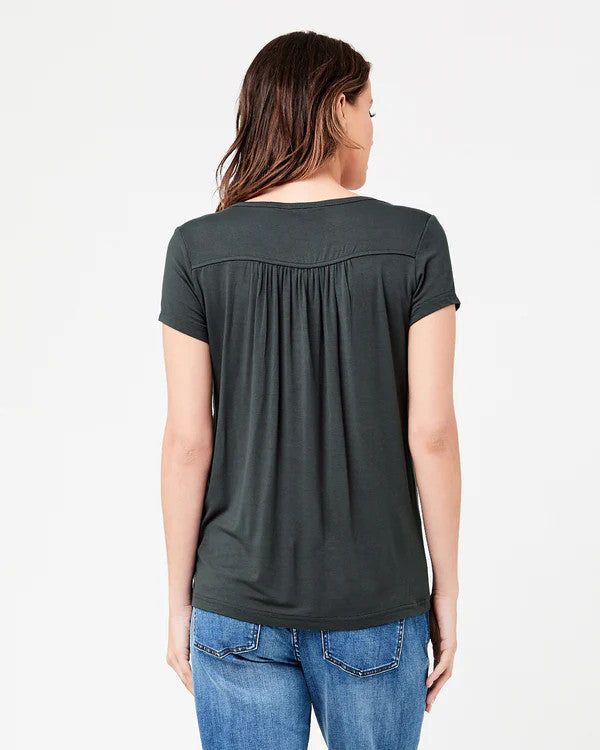 Lara Nursing Tee - Gravel