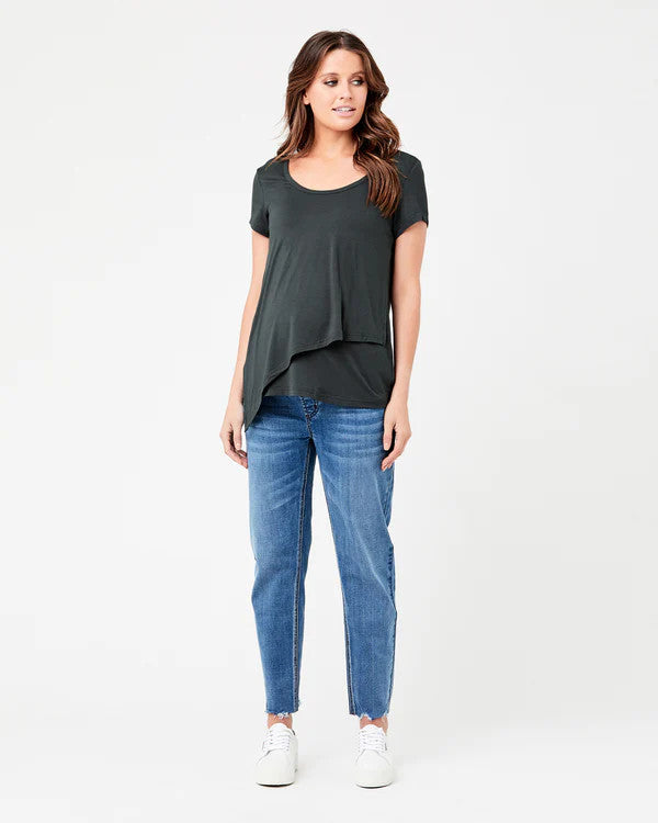 Lara Nursing Tee - Gravel