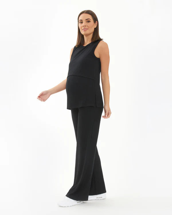 Black Peter Rib Nursing Tank - Maternity & Nursing