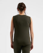 Khaki Rib Tank - Maternity & Breastfeeding
