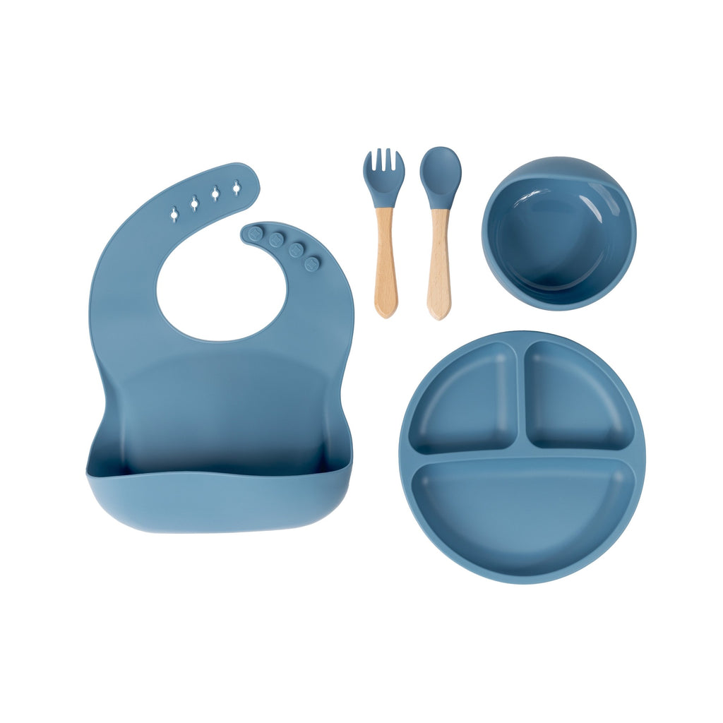 Silicone Feeding Set - Blue