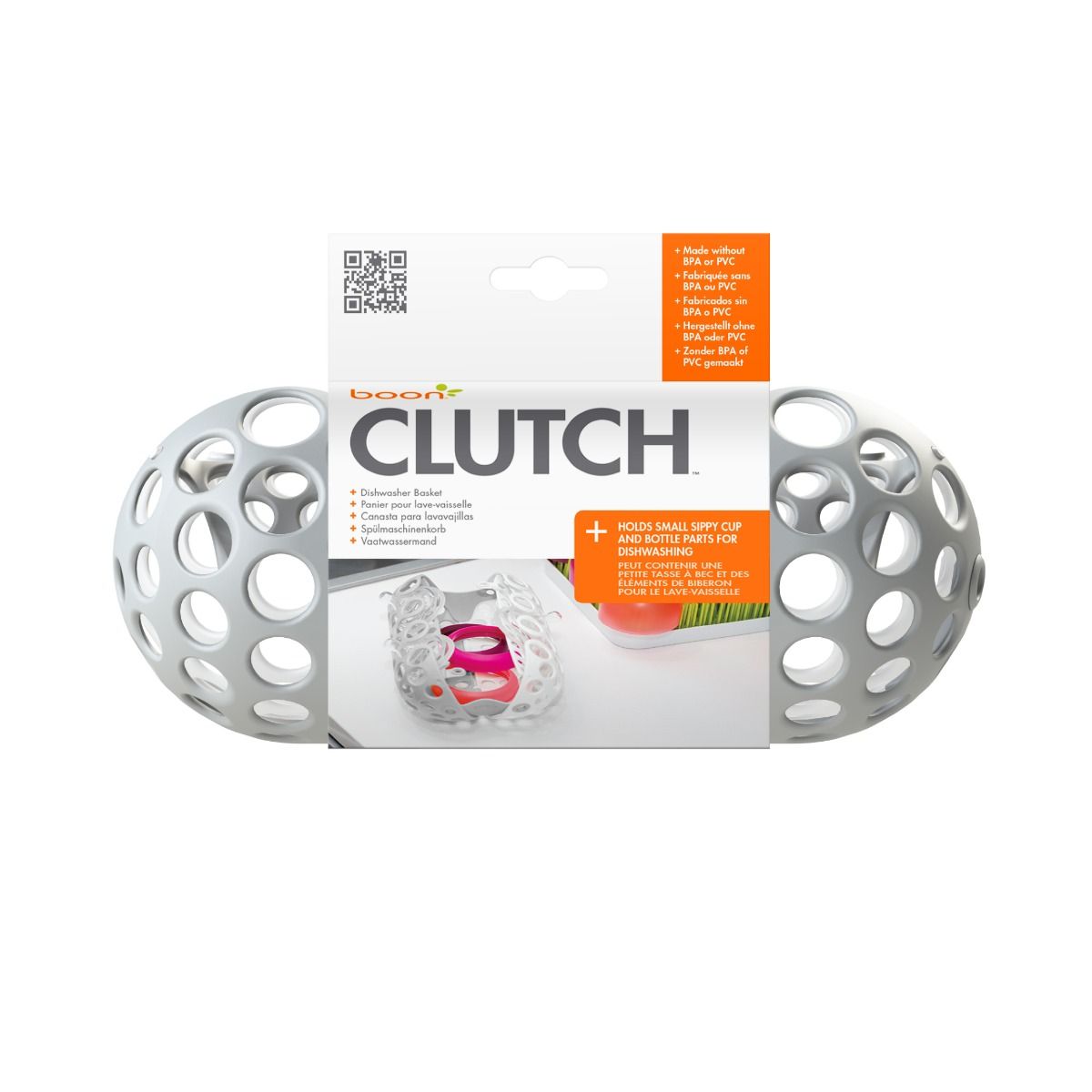 Clutch Dishwasher Basket - Grey/White