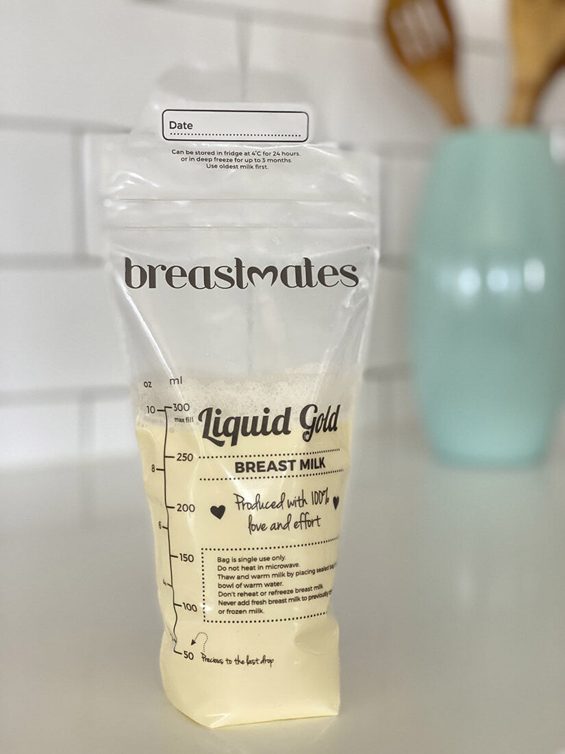 Breastmilk storage bags