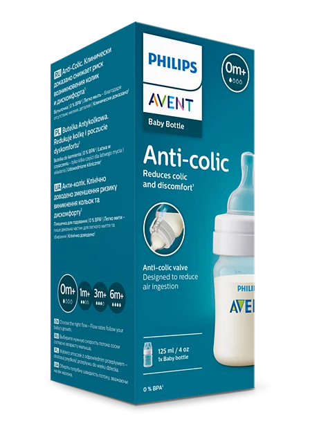 Avent Anti-Colic Bottle 125 ml 0+ Months 1pk