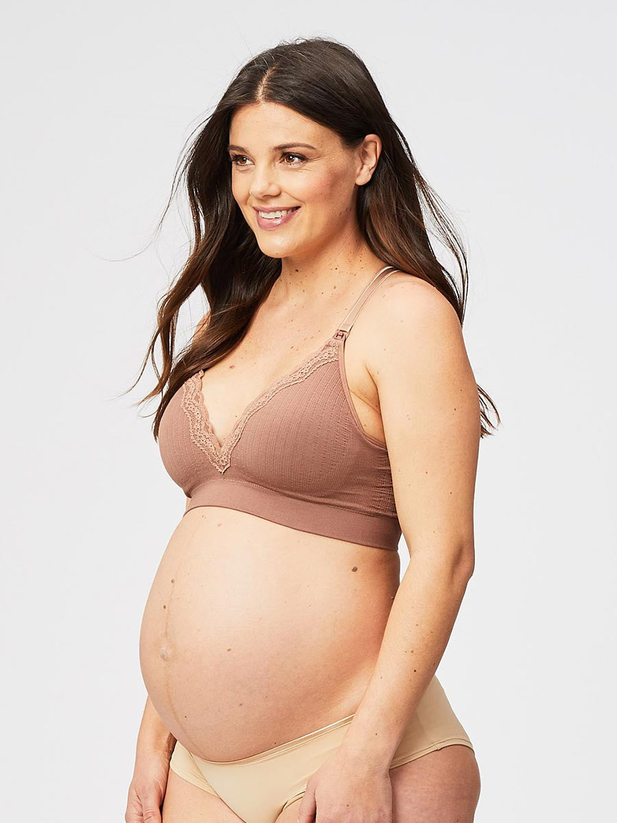 Tutti Fruitti Nursing Bra - Mocha