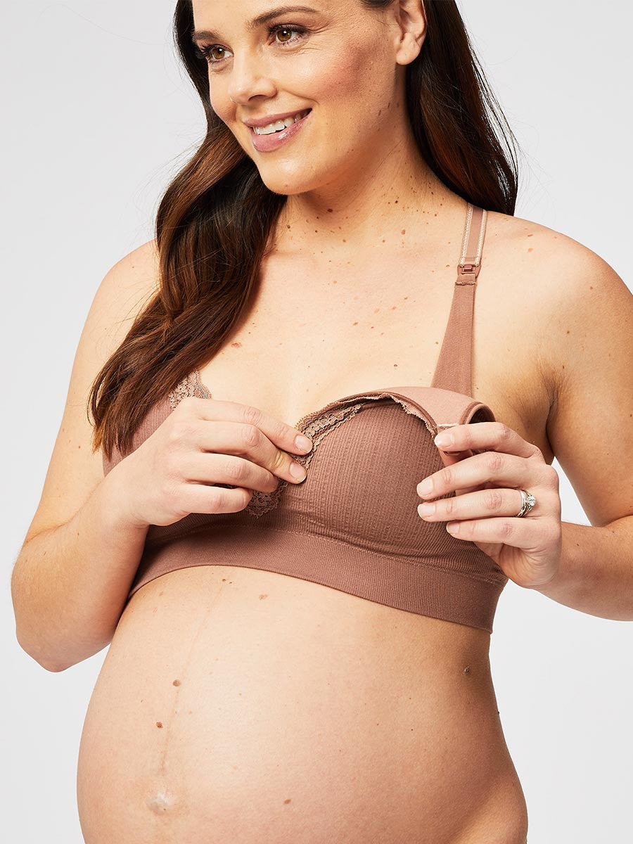 Tutti Fruitti Nursing Bra - Mocha