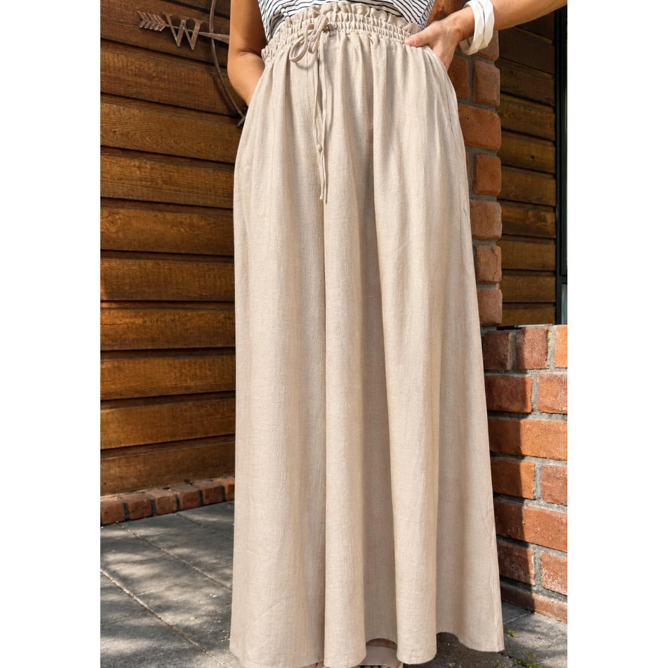 Linen Palazzo Pants